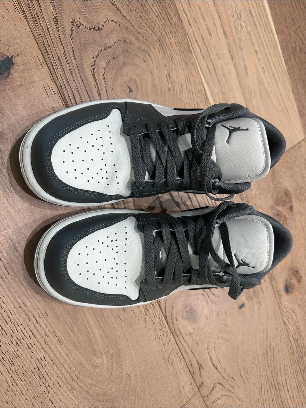 Nike Low-Top Sneakers in White and Dark Gray